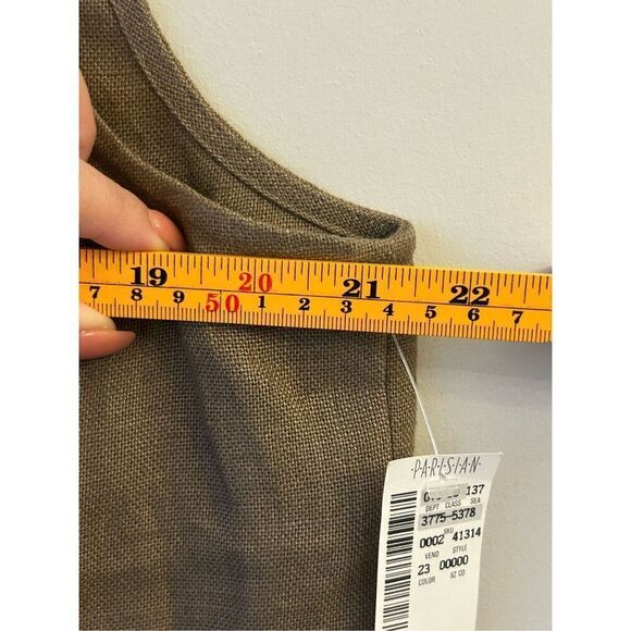 NWT Finity Studio 100%Linen Sleeveless Blouse & Pants set runs like 8 medium - Picture 14 of 16